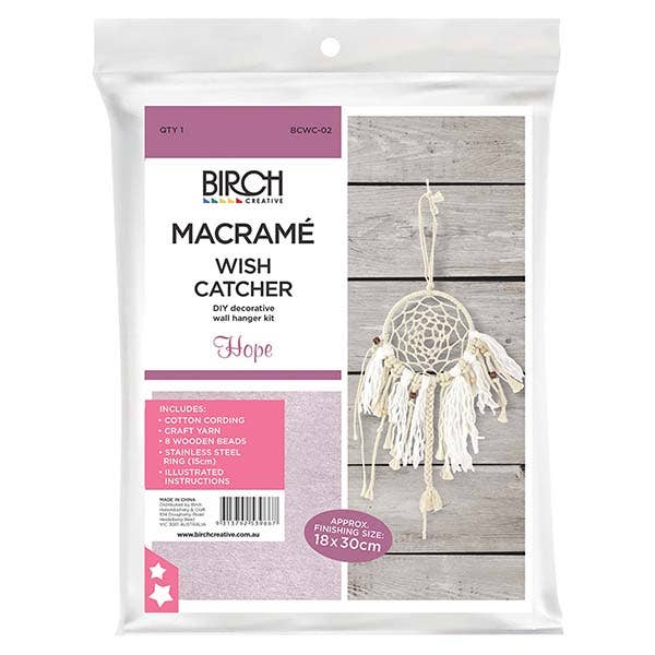 Birch Macrame Wish Catcher Kit