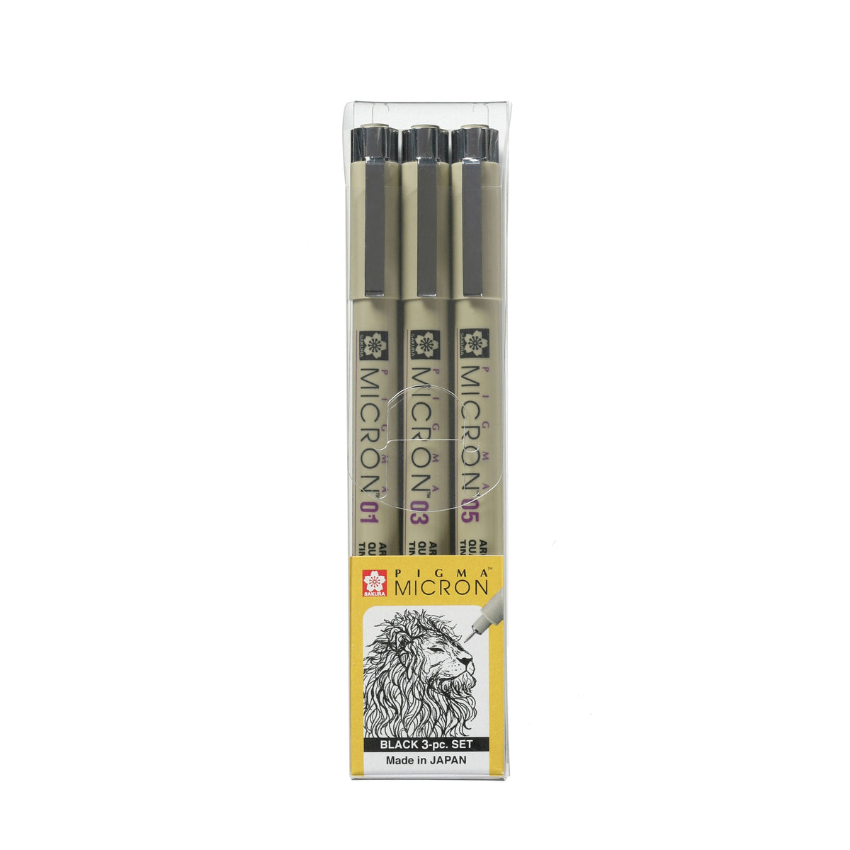 Sakura Pigma Micron Fineliner Pen Black Sets