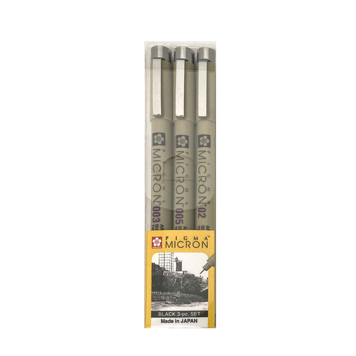 Sakura Pigma Micron Fineliner Pen Black Sets