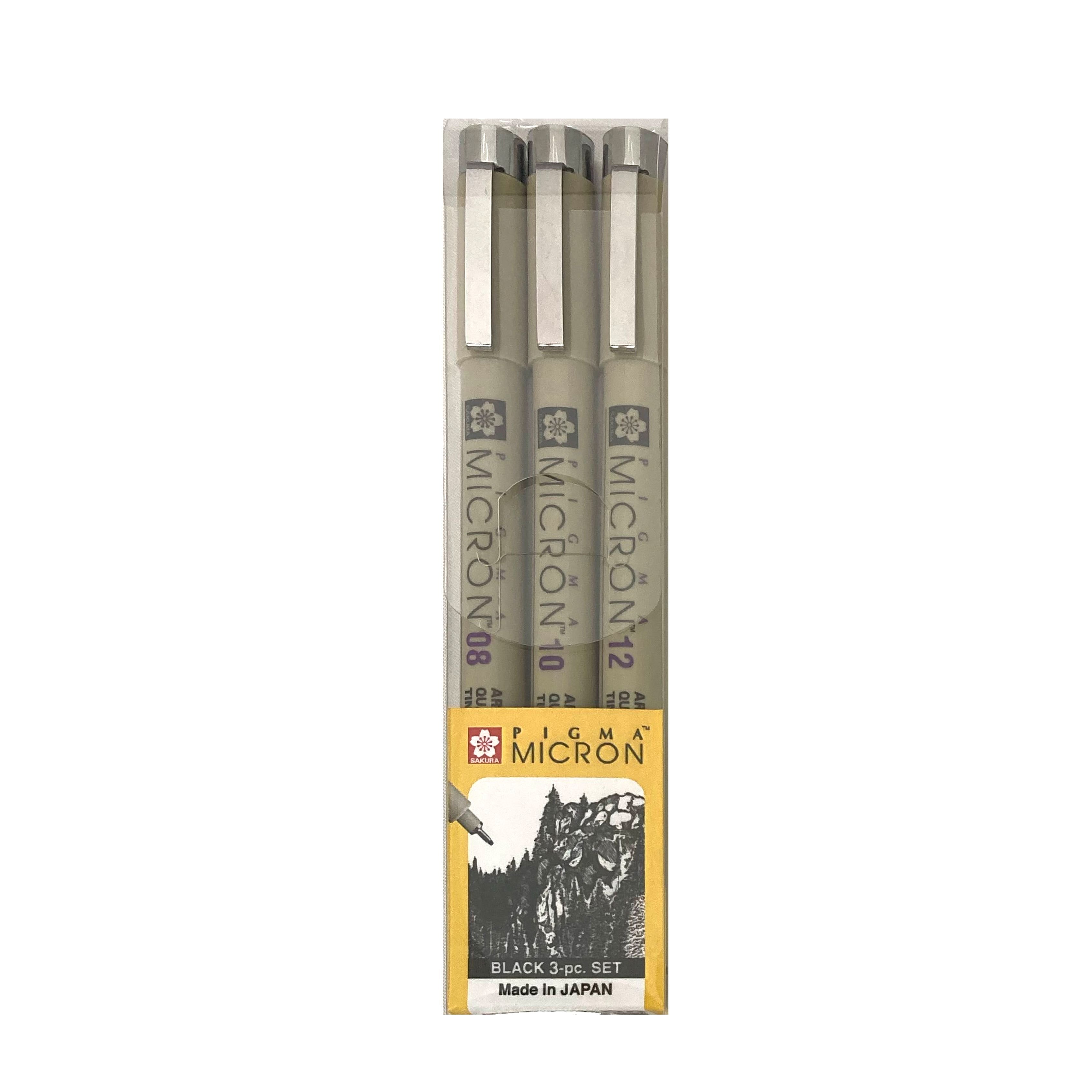 Sakura Pigma Micron Fineliner Pen Black Sets