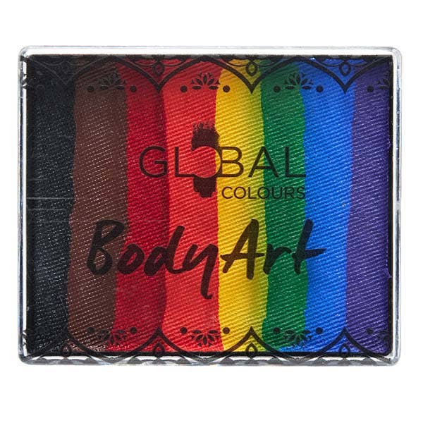 Global Colours Body Art New Pride Flag Split Cake