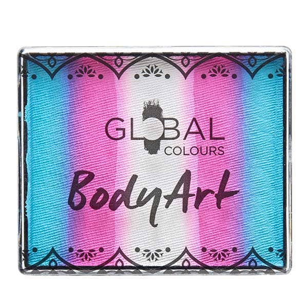 Global Colours Body Art Trans Flag Split Cake