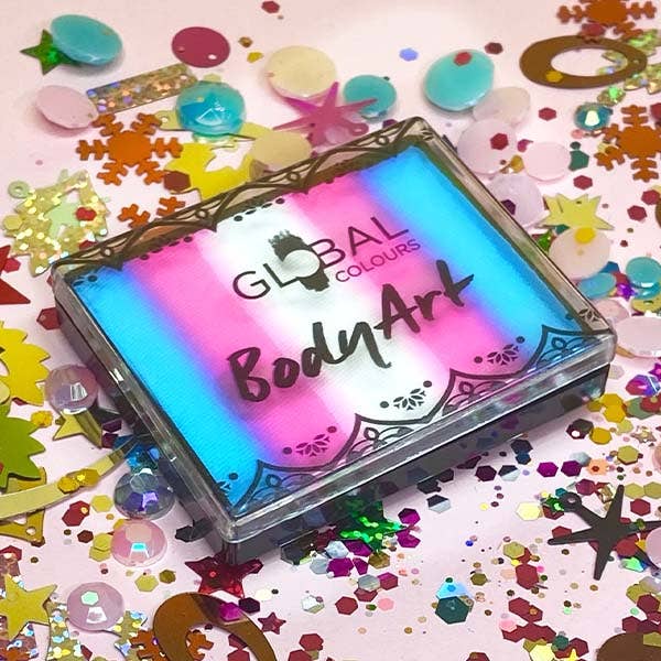 Global Colours Body Art Trans Flag Split Cake