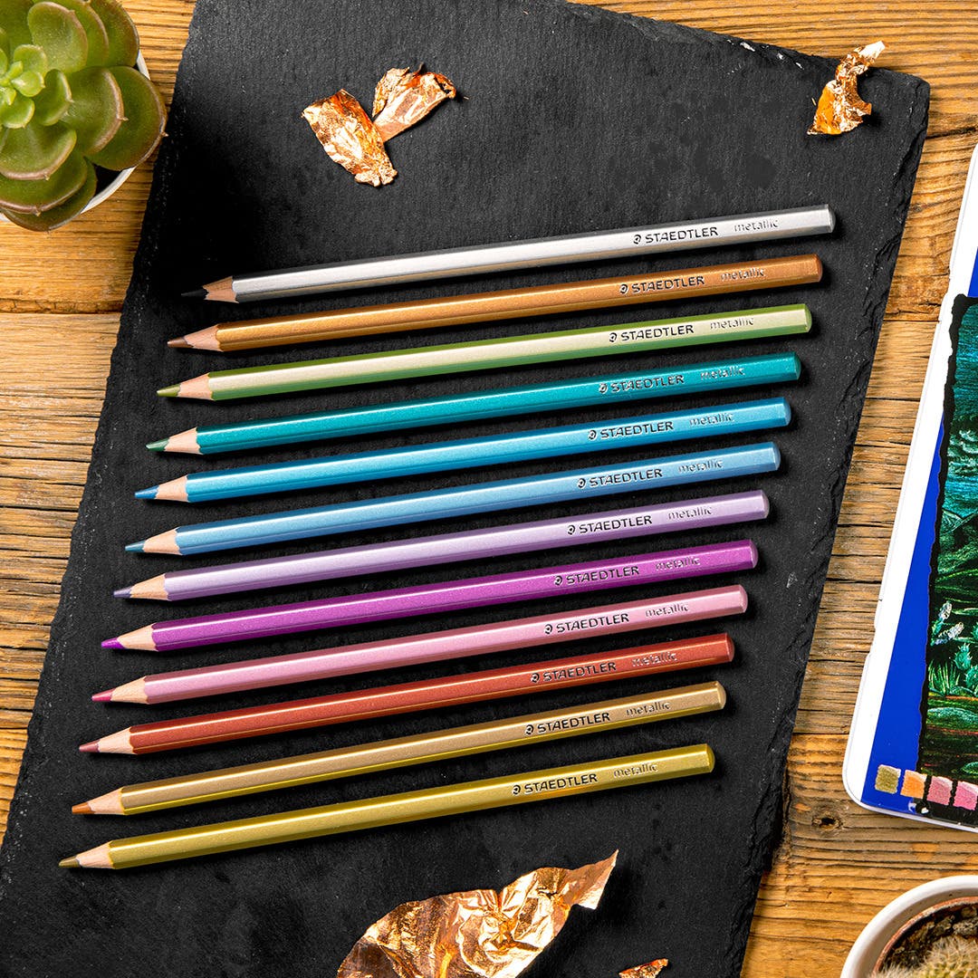STAEDTLER Design Journey Metallic Colour Pencil Tin