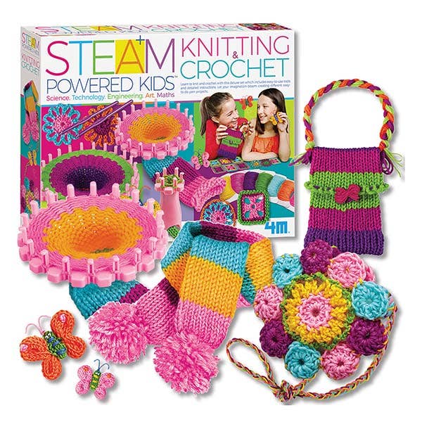 4M STEAM Powered Kids: Knitting and Crochet
