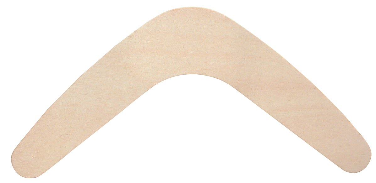 Wooden Boomerang