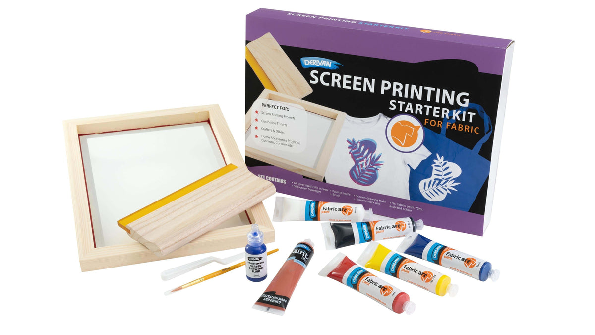 Derivan Silkscreen Fabric Starter Kit