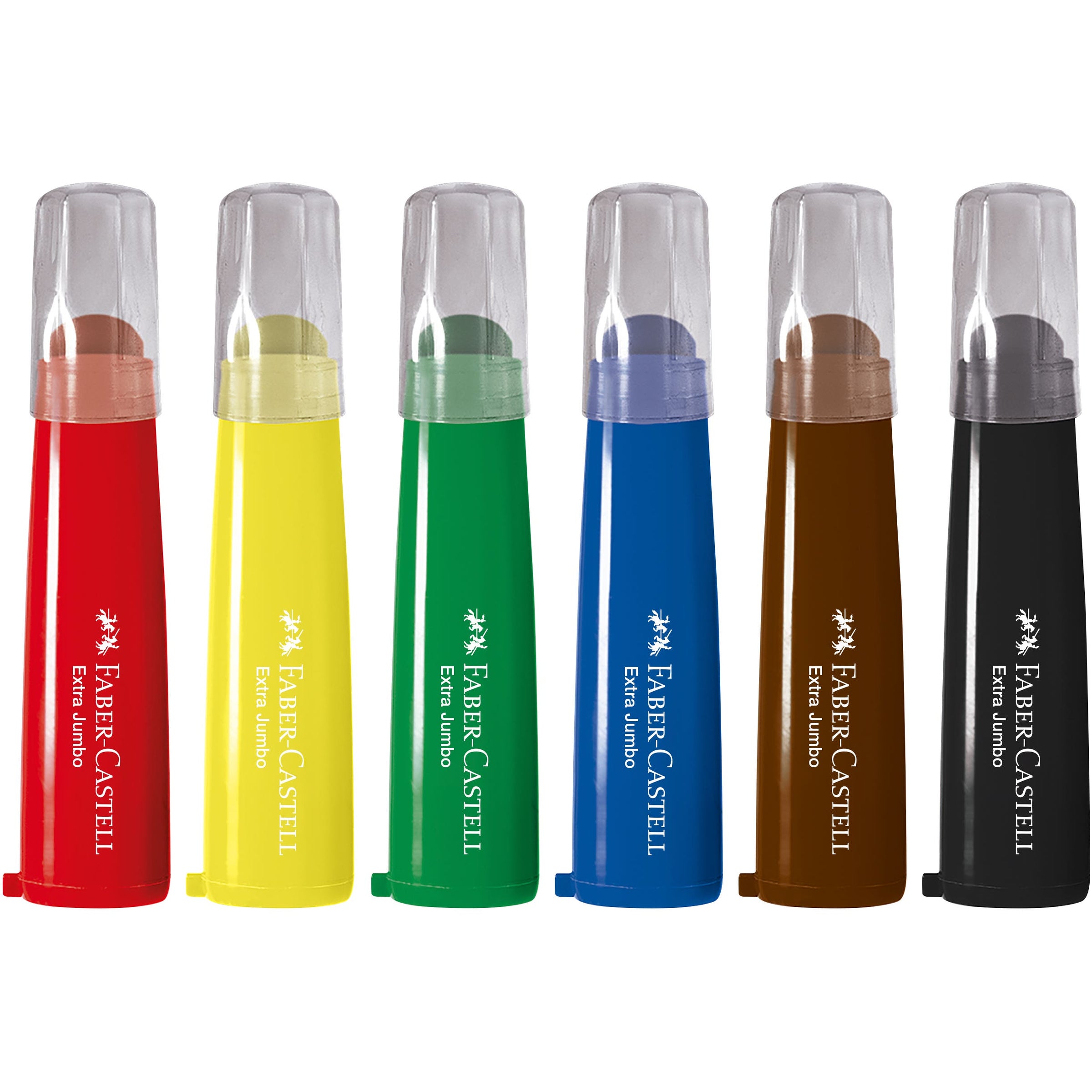 Faber-Castell Little Creatives Extra Jumbo Washable Markers Pack 6