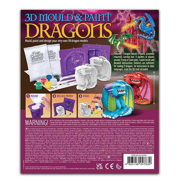 4M Mould & Paint 3D Dragon Kit