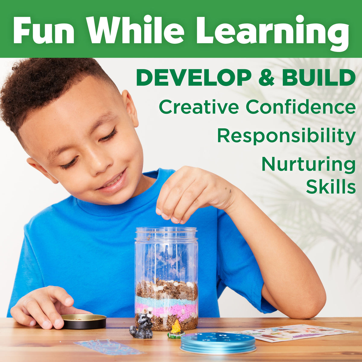 Faber-Castell Creativity for Kids Grow and Glow Terrarium Kit