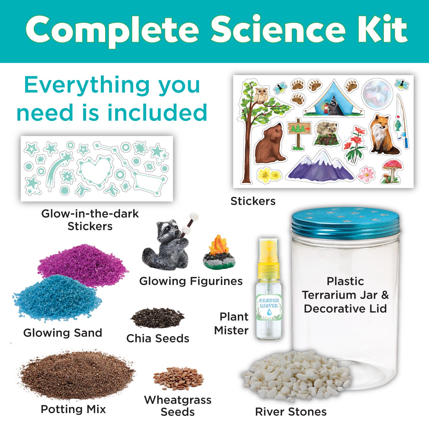 Faber-Castell Creativity for Kids Grow and Glow Terrarium Kit