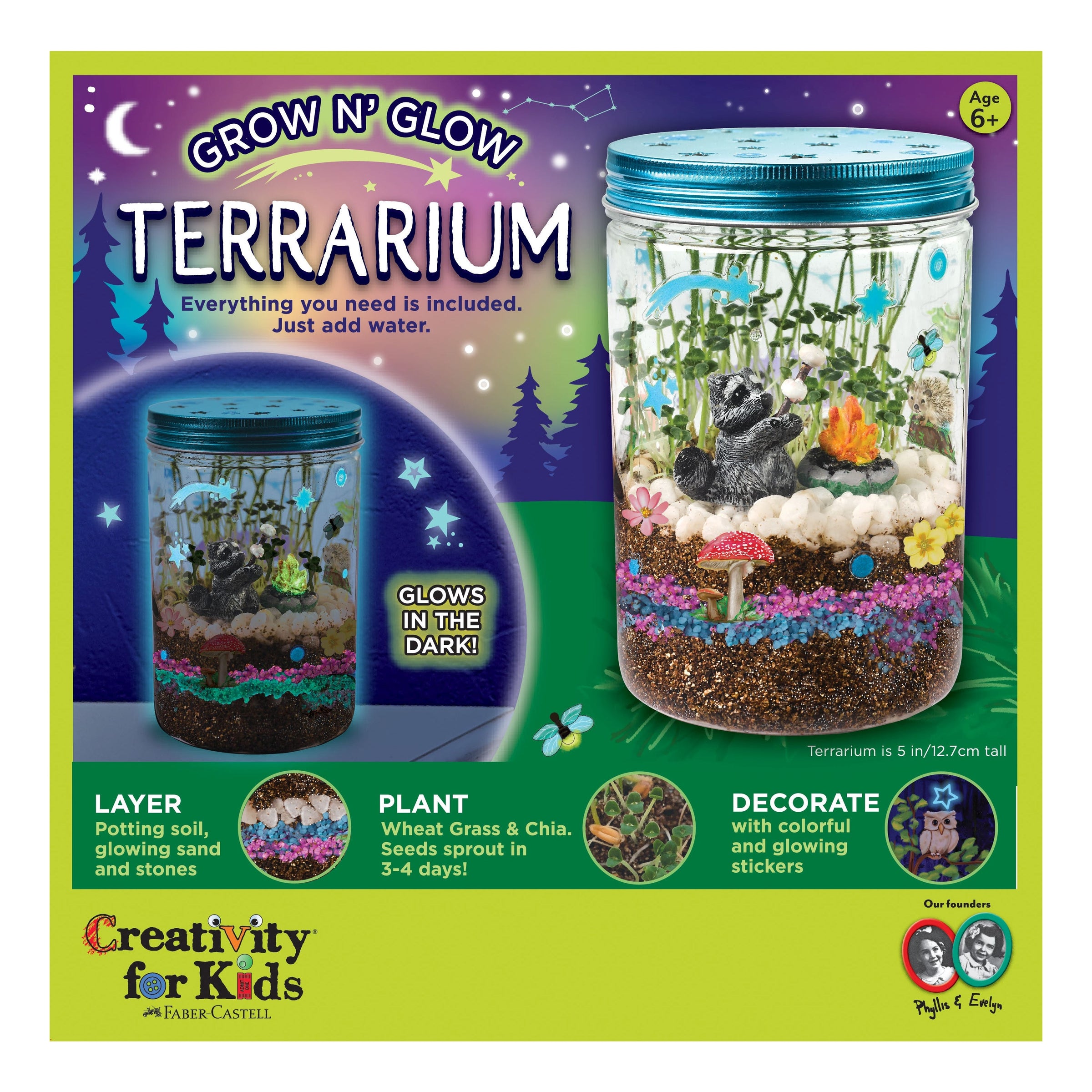 Faber-Castell Creativity for Kids Grow and Glow Terrarium Kit