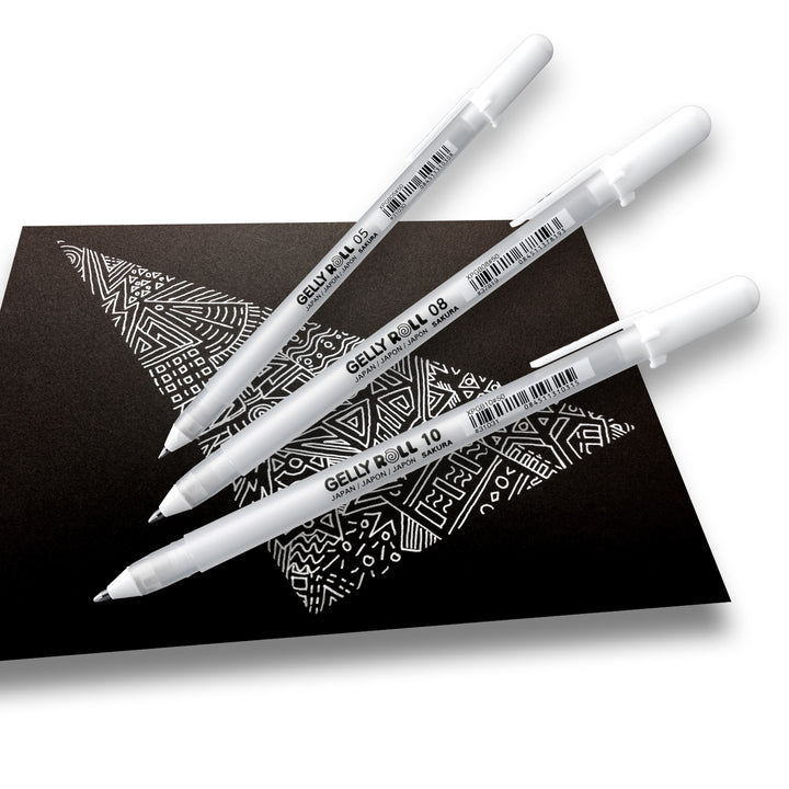 Sakura Gelly Roll White Pens