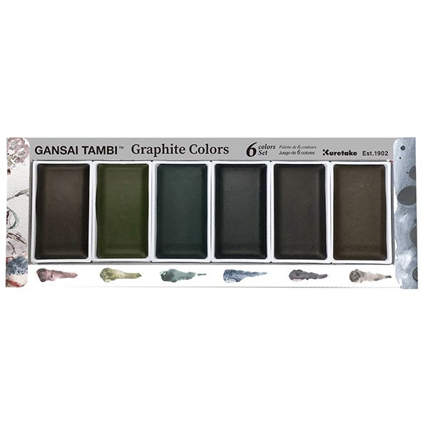 Kuretake Gansai Tambi Graphite Colour Watercolour Set