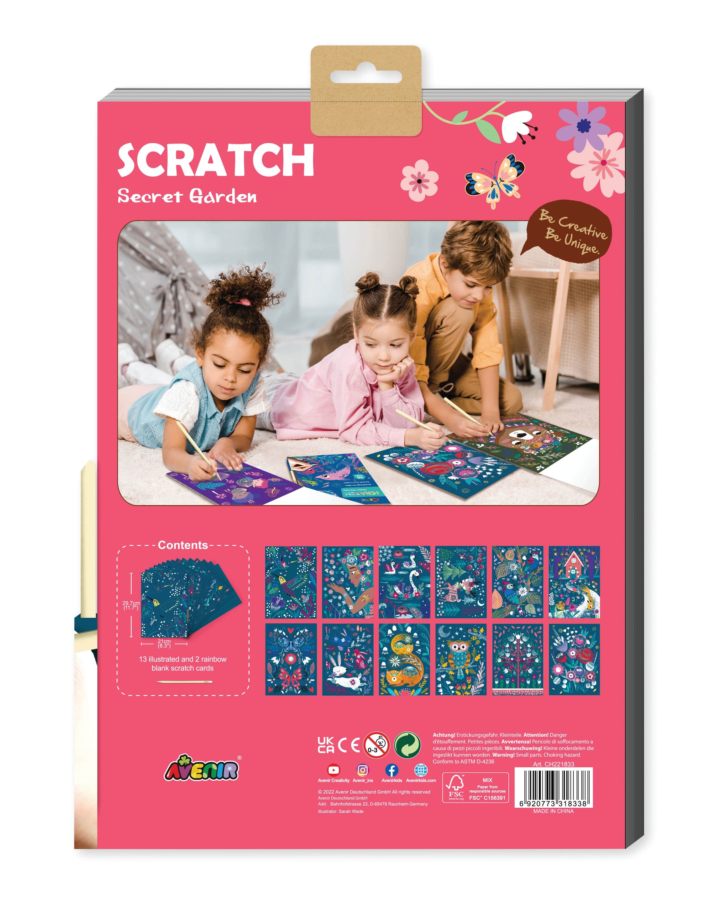 Avenir Secret Garden Scratch Book