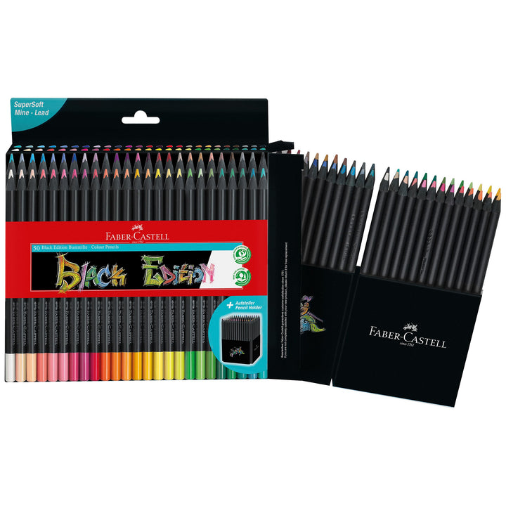 Faber-Castell Black Edition Colour Pencil Set 50