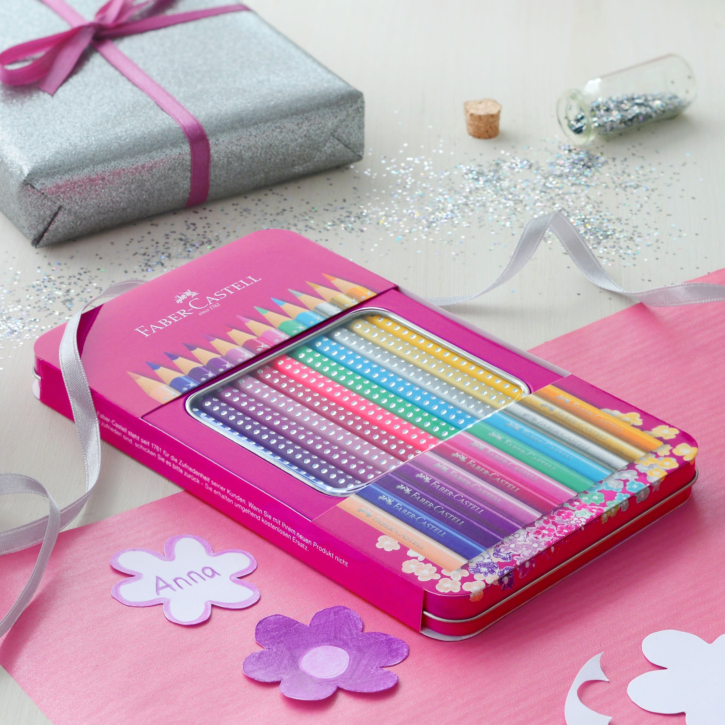 Faber-Castell Sparkle Grip Metallic Colour Pencil Set