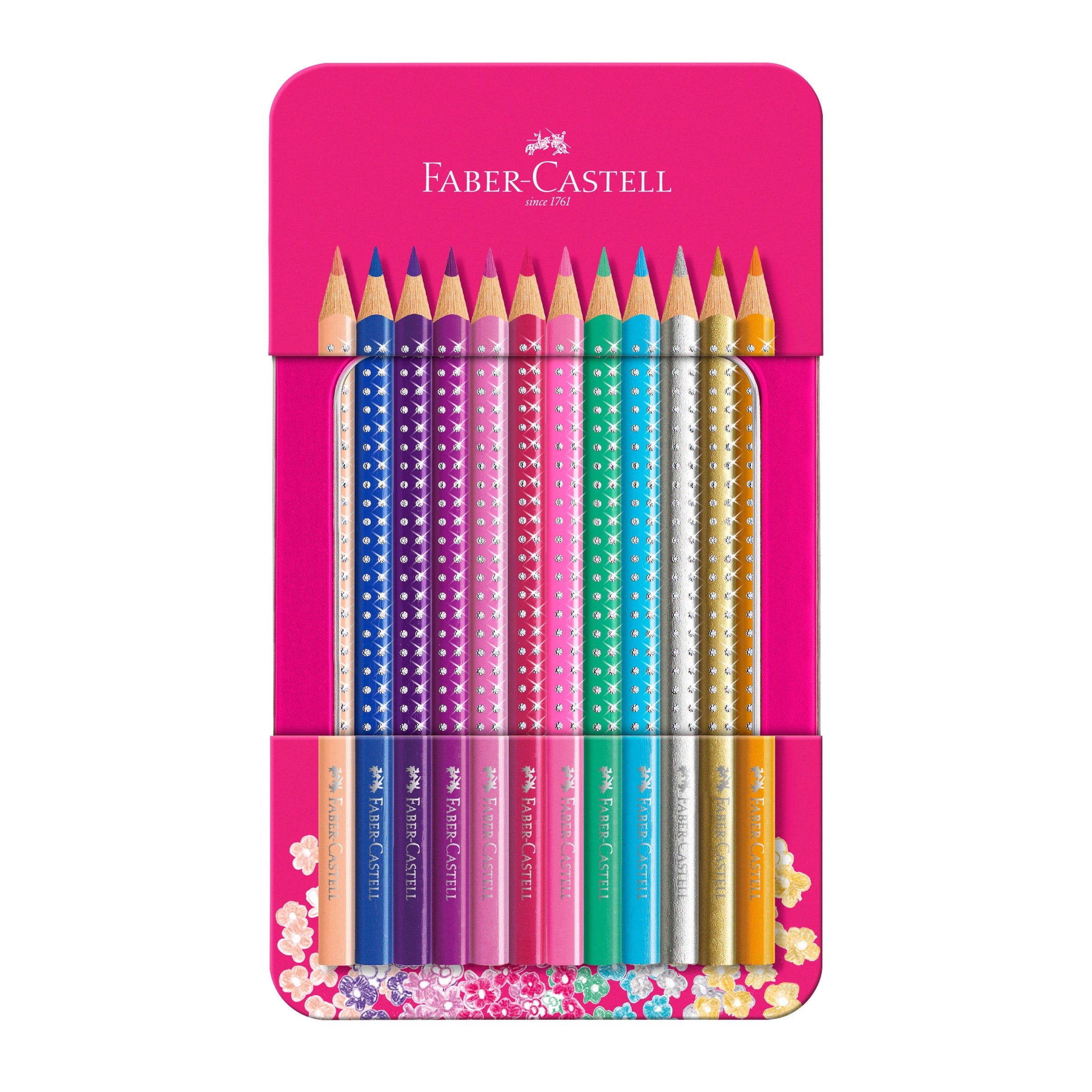 Faber-Castell Sparkle Grip Metallic Colour Pencil Set