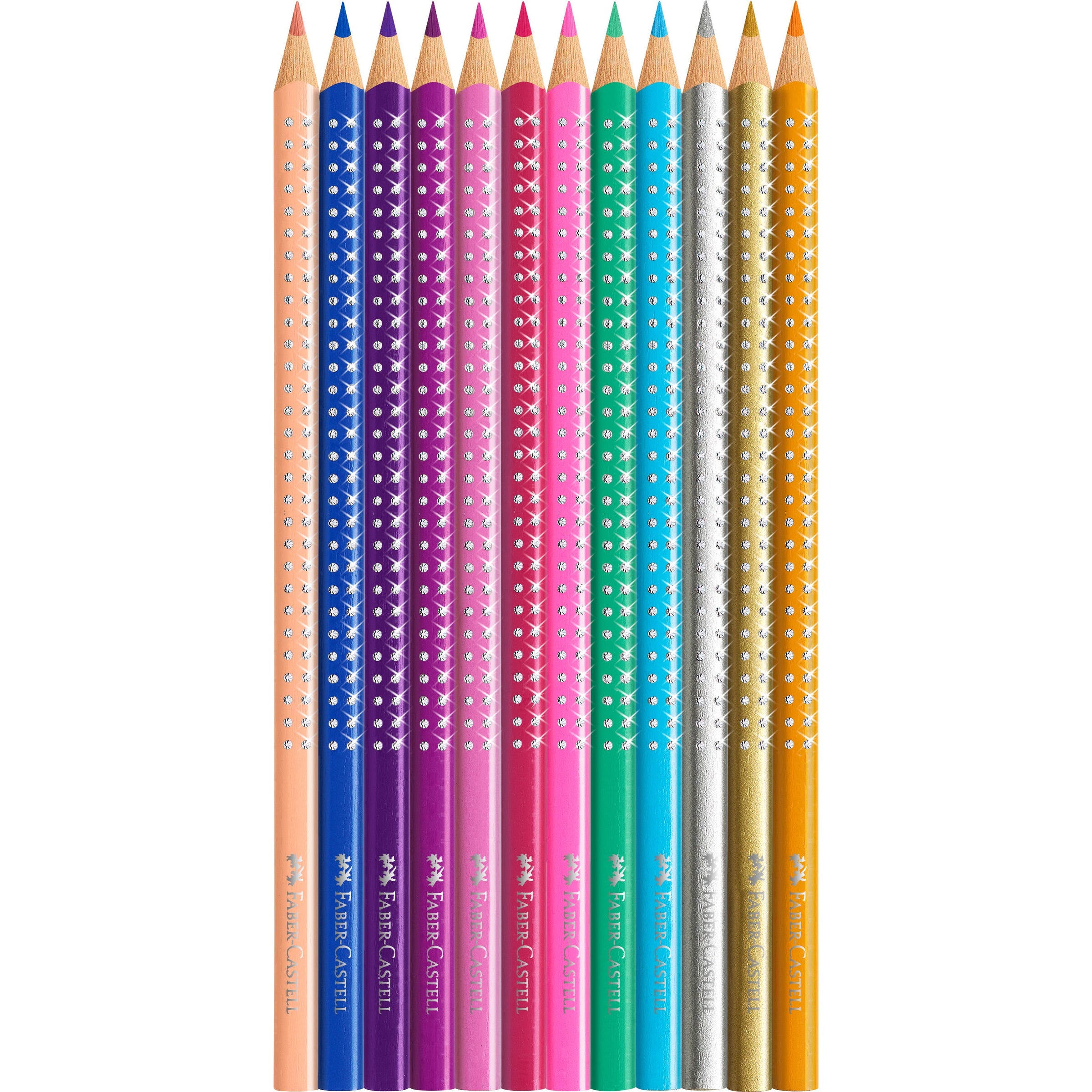 Faber-Castell Sparkle Grip Metallic Colour Pencil Set