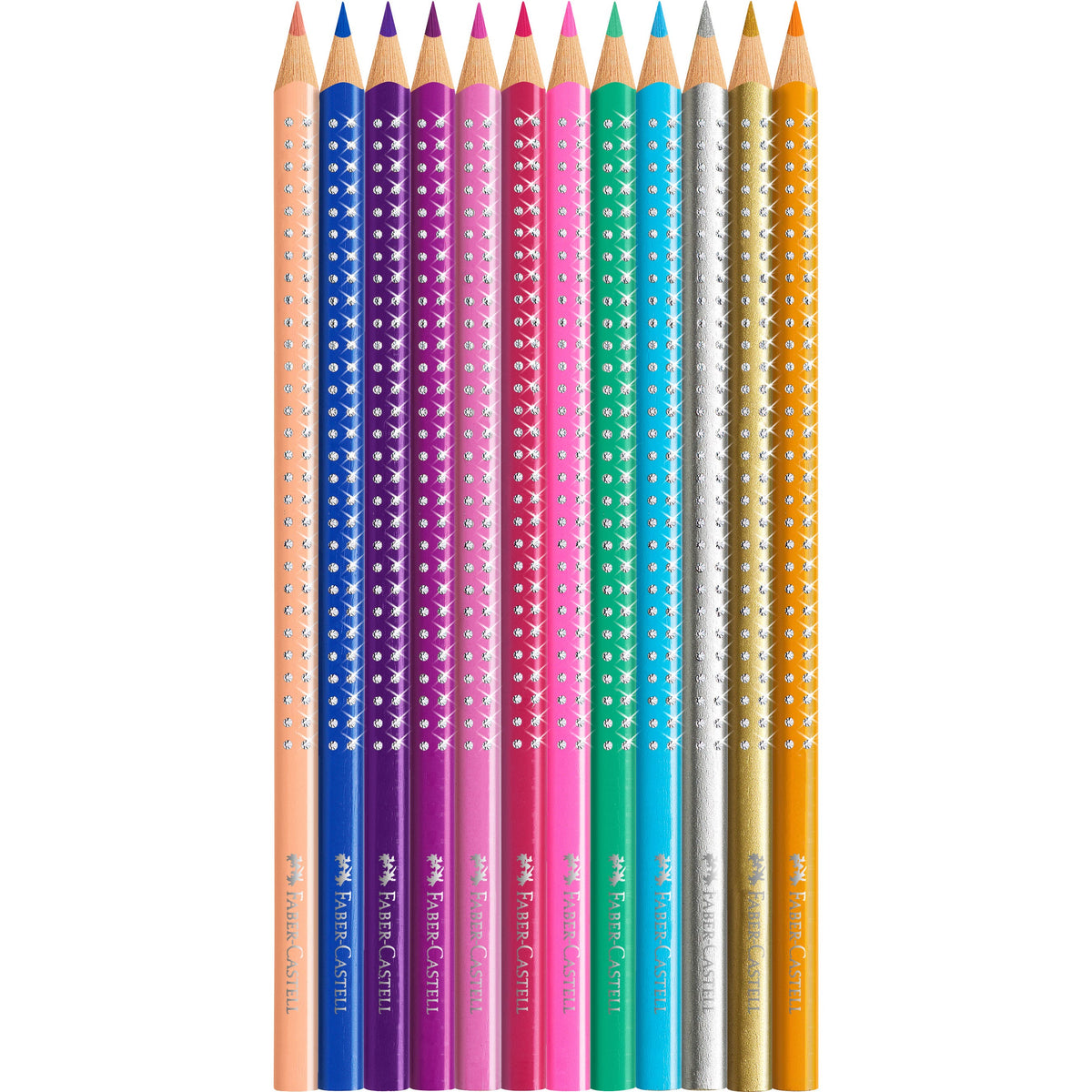 Faber-Castell Sparkle Grip Metallic Colour Pencil Set