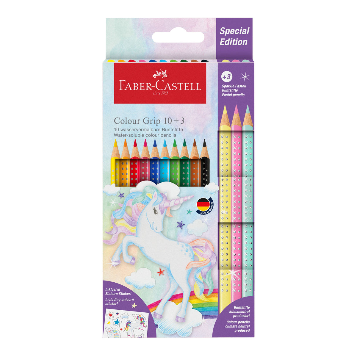 Faber-Castell Sparkle Colour Pencil Set 10+3