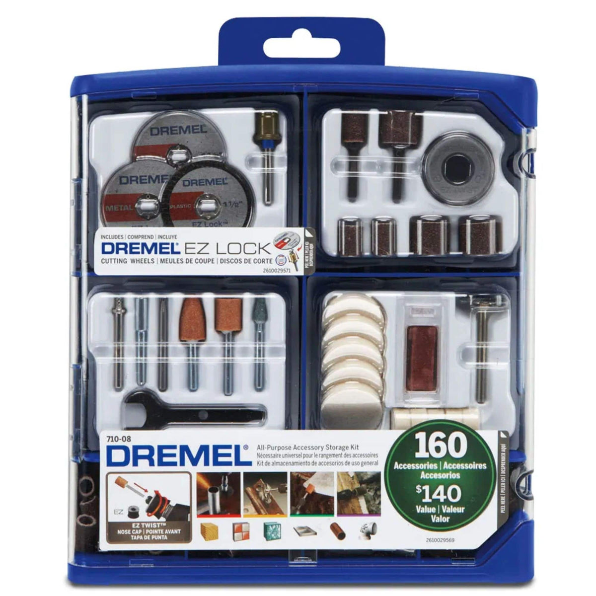 Dremel 160 Piece Multipurpose Mega Accessory Kit (710)