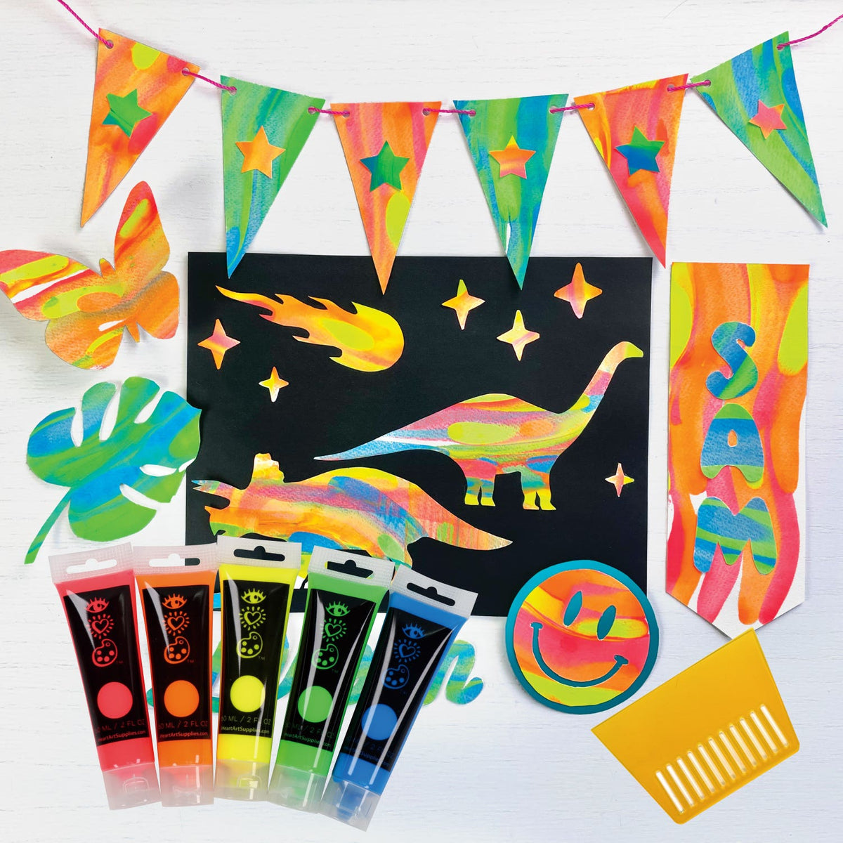 I Heart Art Squeegee Art Kit