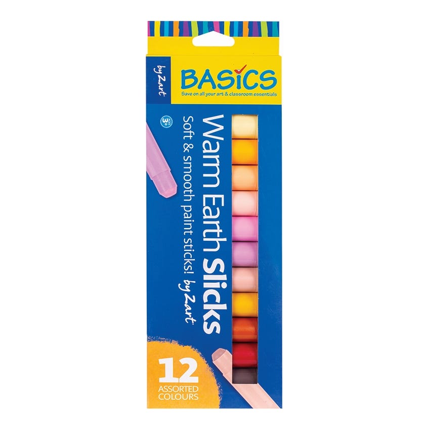 Colour Slicks Paint Sticks Warm Earth Set 12