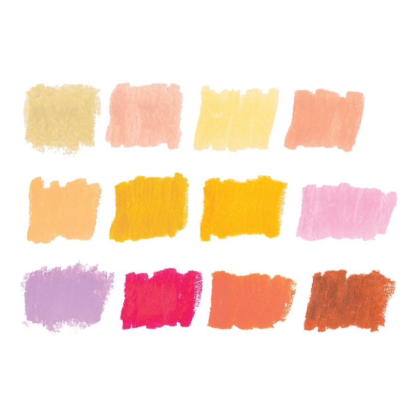Colour Slicks Paint Sticks Warm Earth Set 12