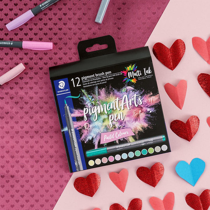 STAEDTLER Pigment Arts Brush Pen Pastel Colours Sets