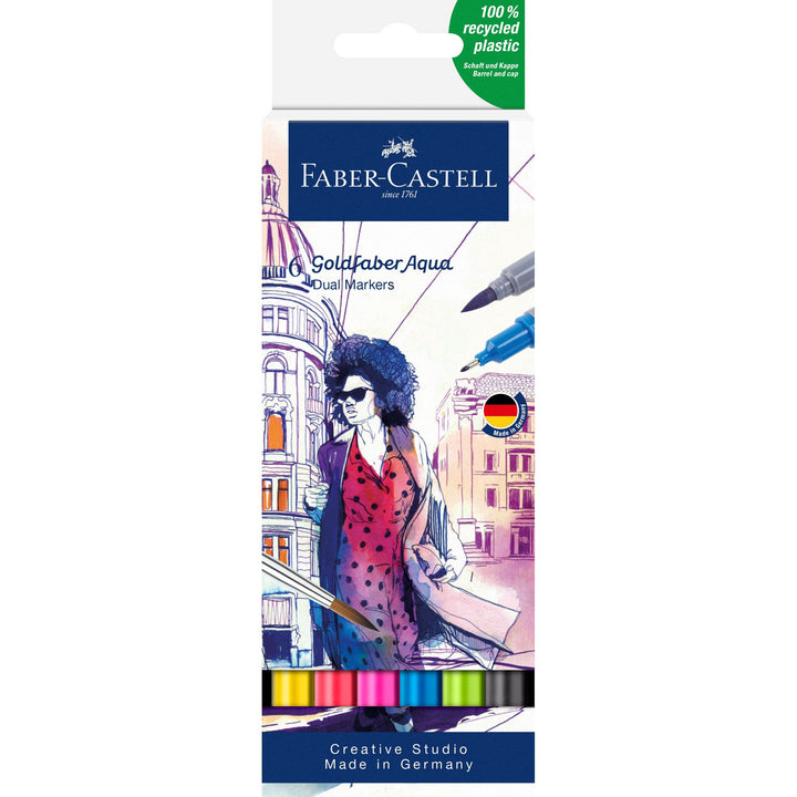 Faber-Castell Goldfaber Aqua Dual Marker Wallets Assorted Colours