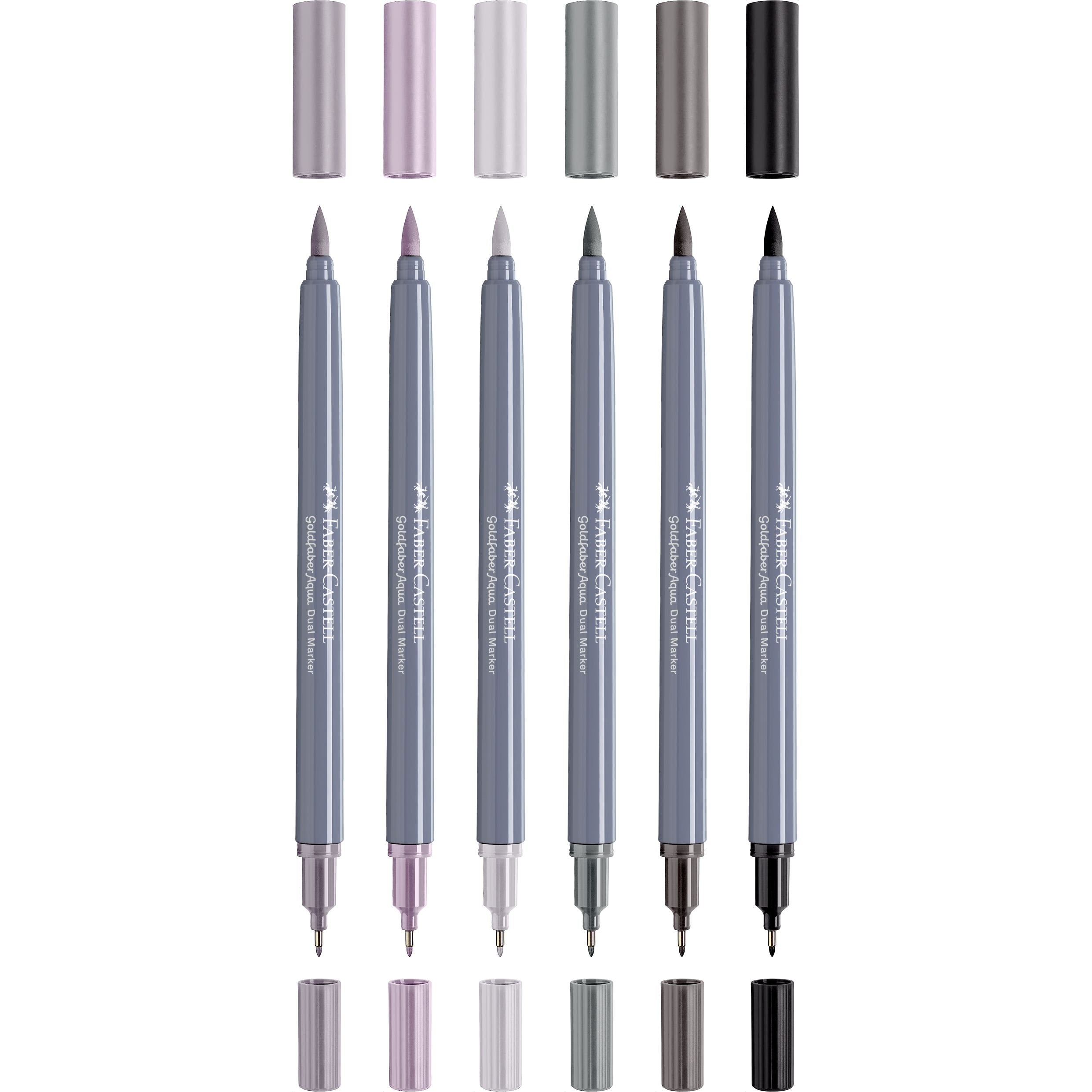 Faber-Castell Goldfaber Aqua Dual Marker Wallets Grey Shades