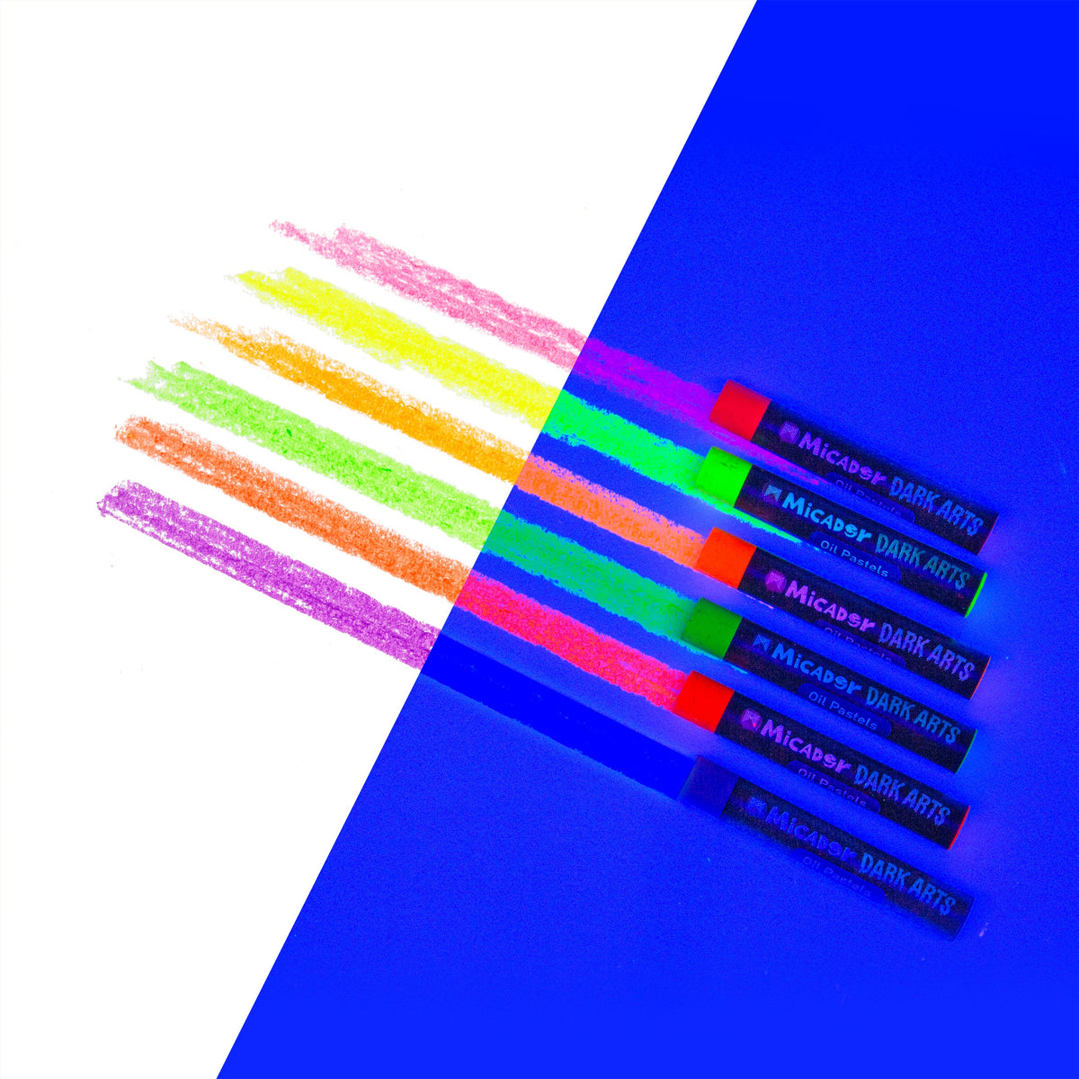 Micador Dark Arts Neon Oil Pastels Set