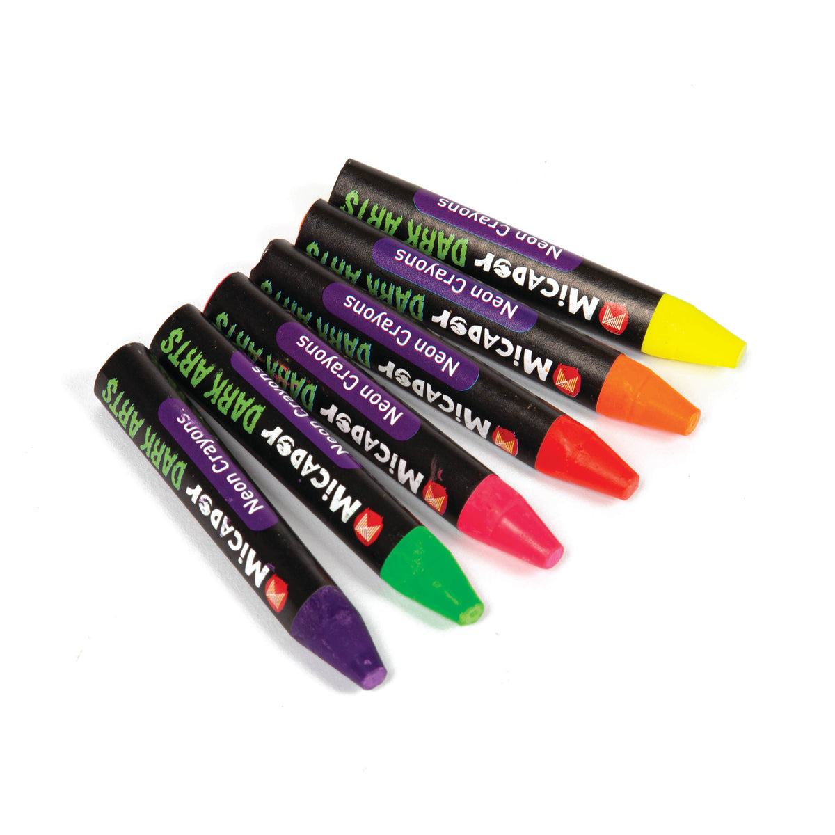 Micador Dark Arts Neon Crayons Set
