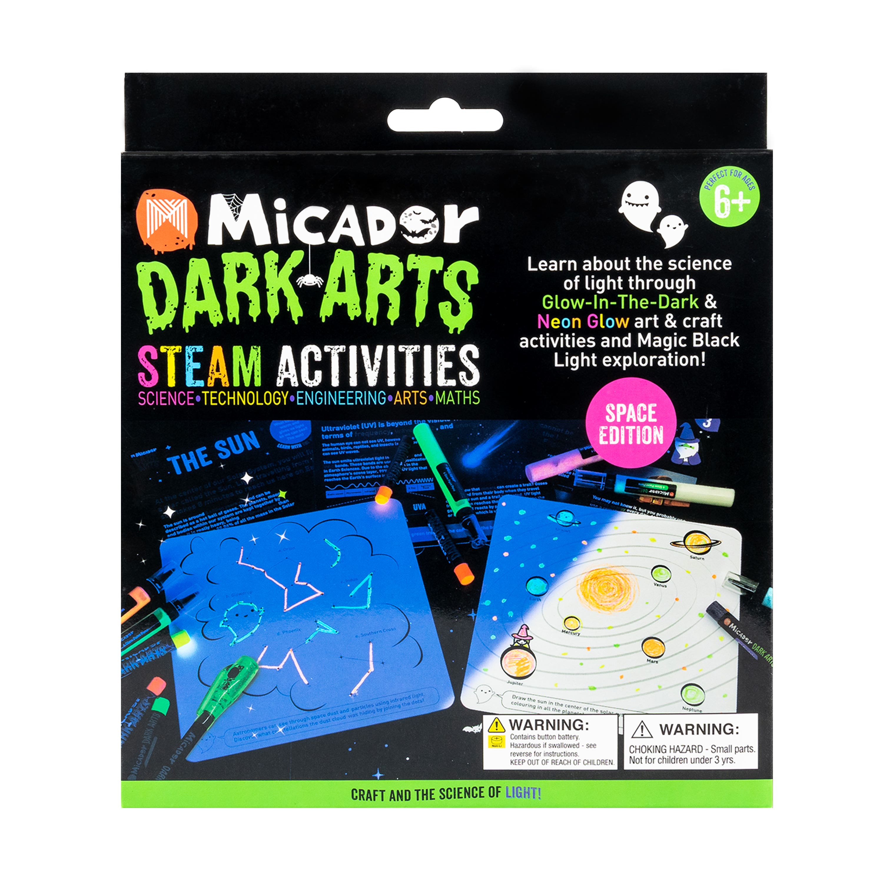 Micador Dark Arts Steam Space Glow Activities Kit