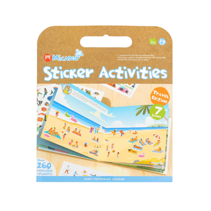 Micador Jr. Sticker Activities Book Travel
