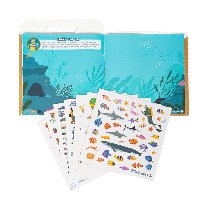 Micador Jr. Sticker Activities Book Travel