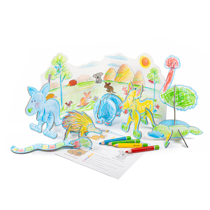 Micador Early Start Colour & Play Kit Aussie Edition