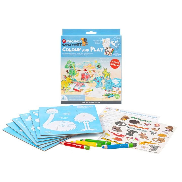 Micador Early Start Colour & Play Kit Aussie Edition
