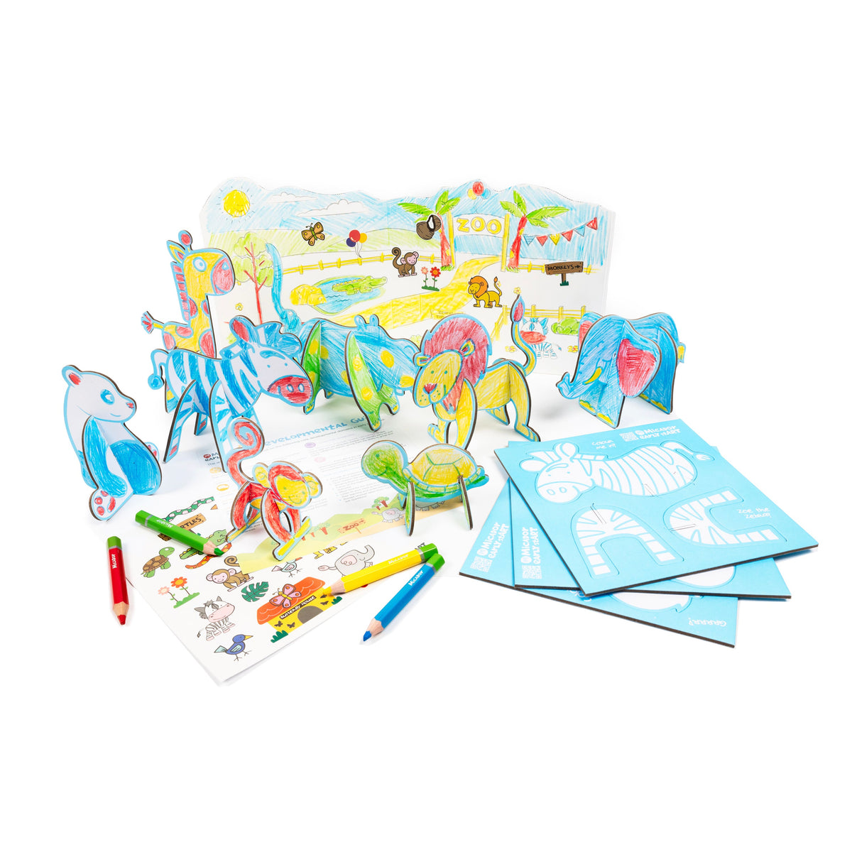 Micador Early Start Colour & Play Kit Zoo Edition