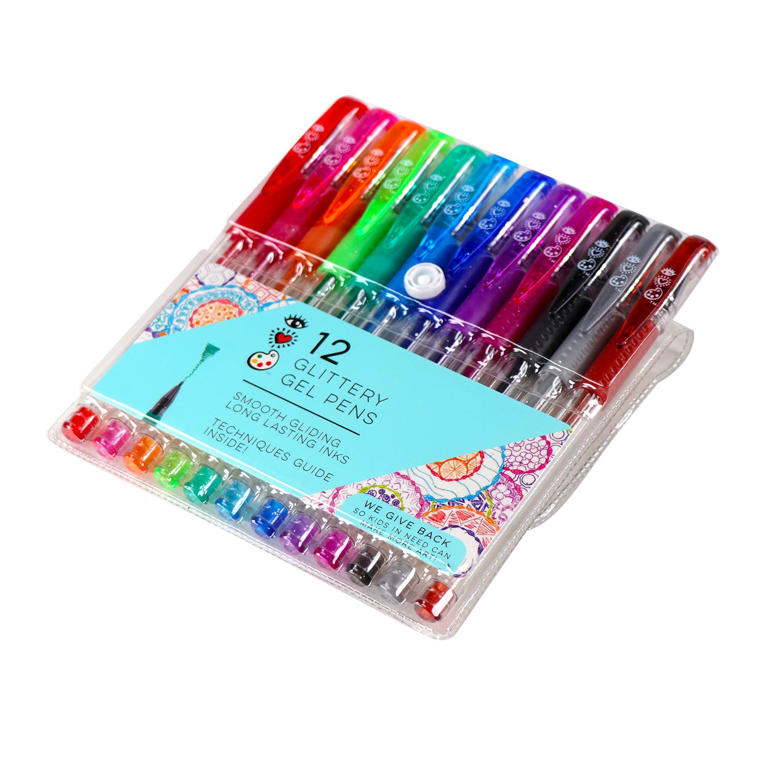 I Heart Art Glitter Gel Pen Set 12