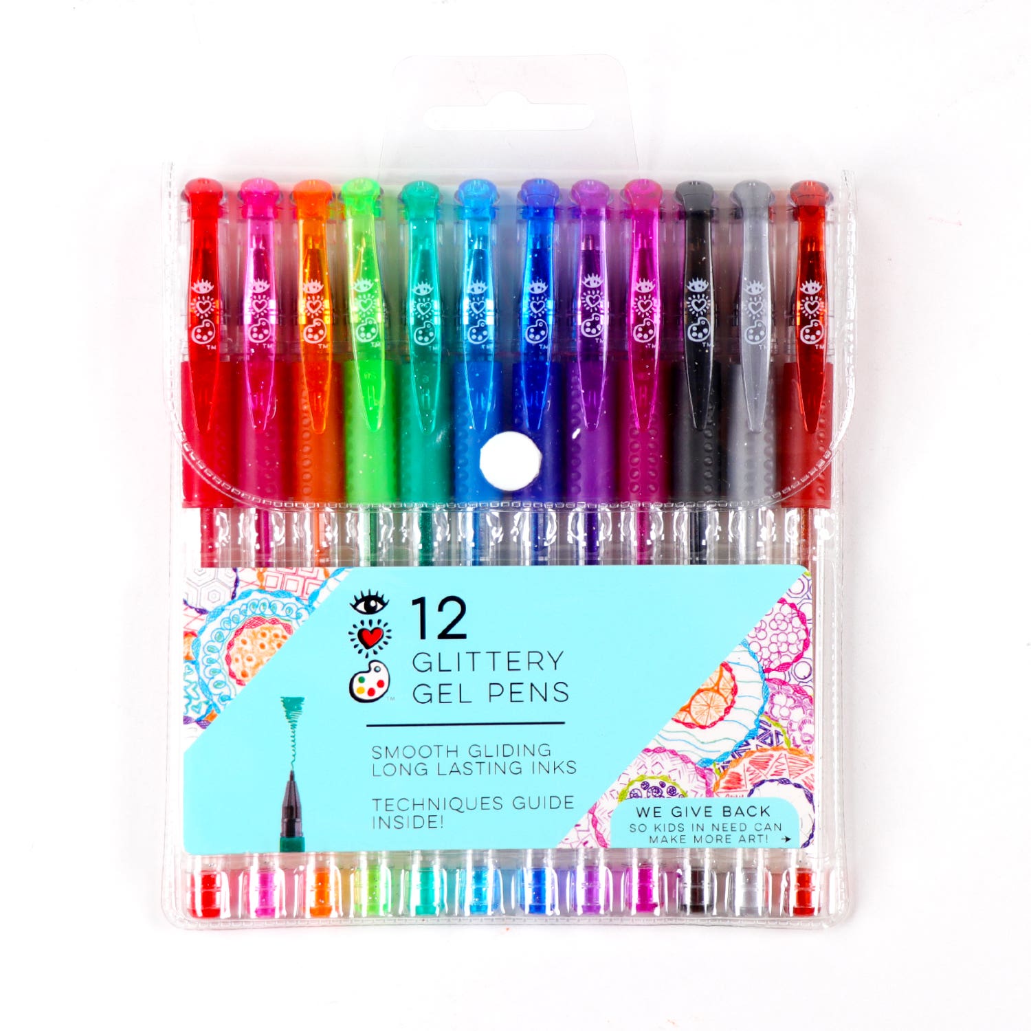 I Heart Art Glitter Gel Pen Set 12