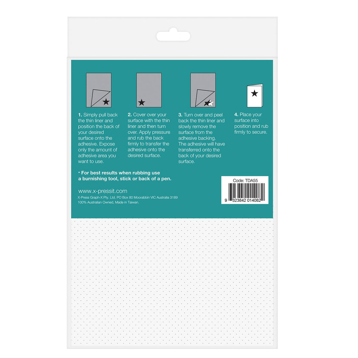 X-Press It Transfer Adhesive Sheet A5 Pack 5