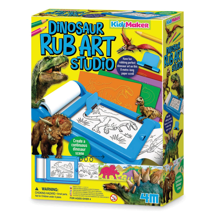 4M Kidzmaker Dinosaur Rub Art Studio Kit