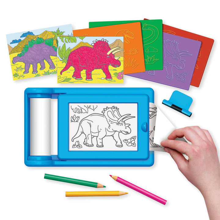4M Kidzmaker Dinosaur Rub Art Studio Kit
