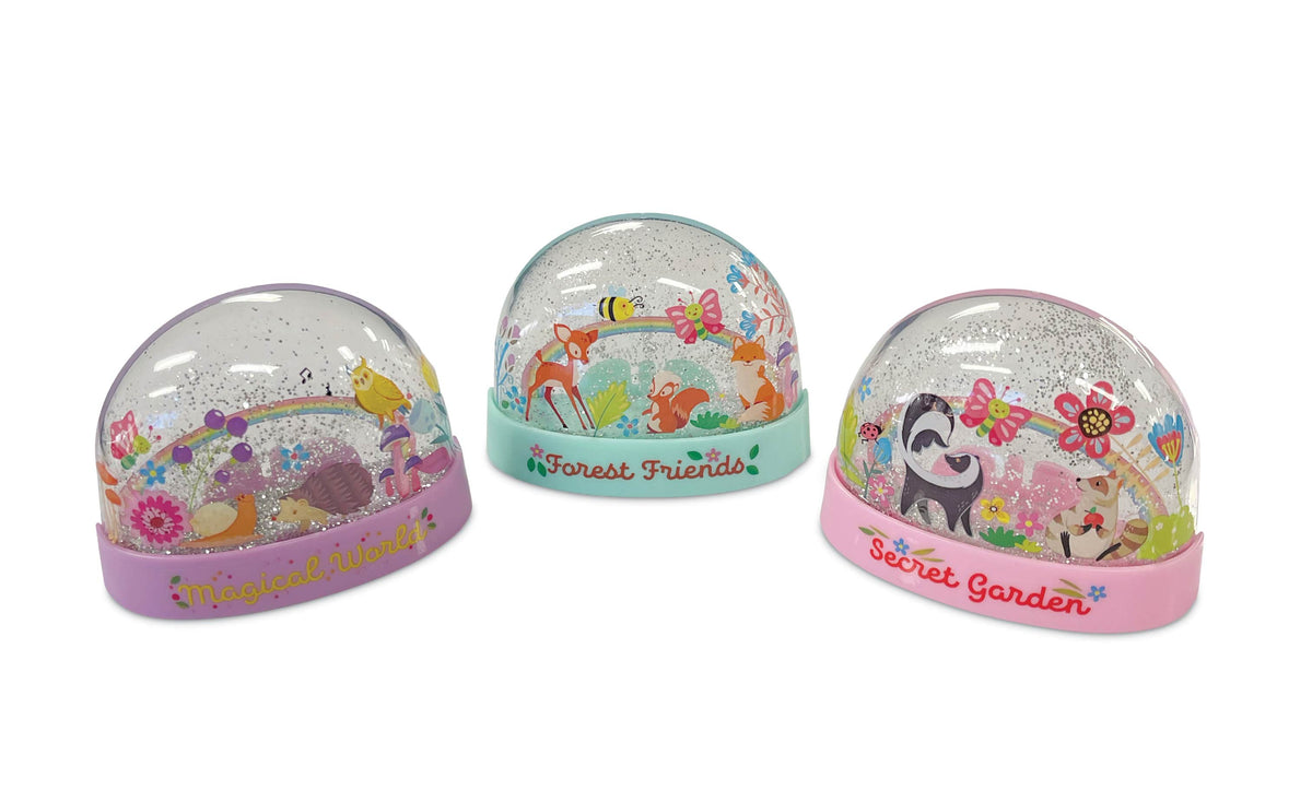 4M Kidzmaker Mini Glitter Rainbow Water Domes Kit