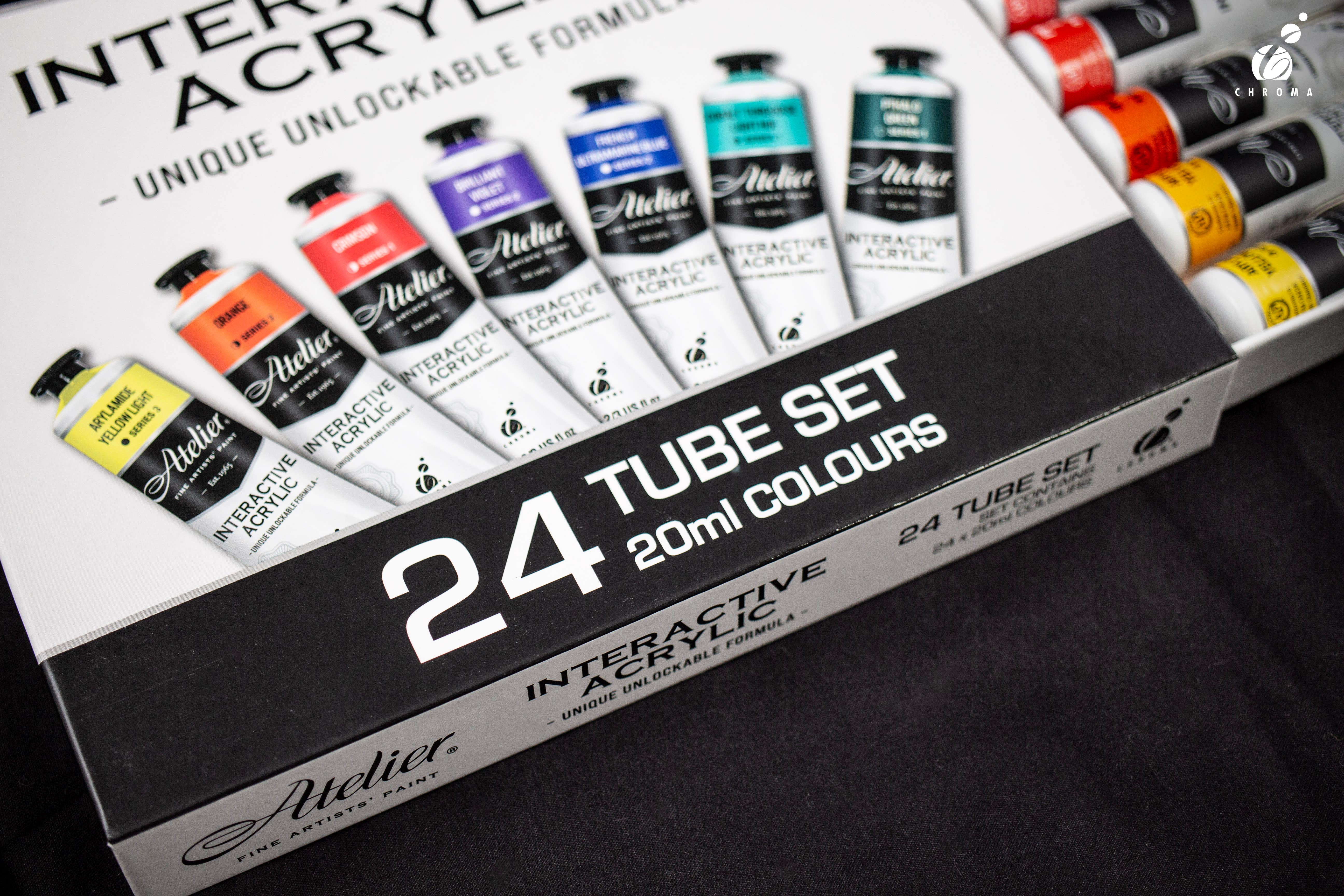Atelier Interactive Artists' Acrylic 24 x 20ml Paint Set