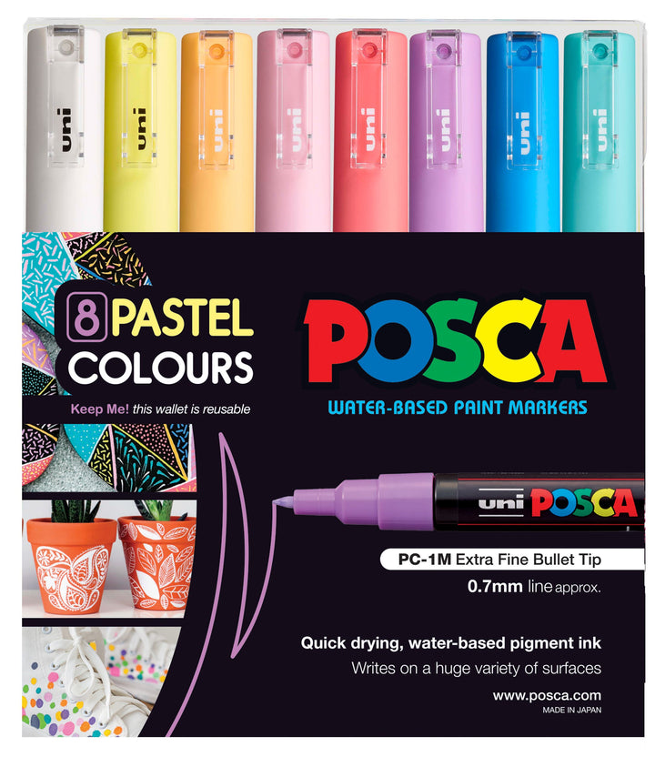 Posca Marker Extra Fine (PC-1M) Sets of 8