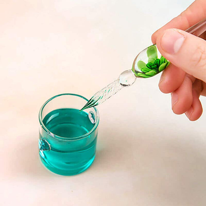 Milini Glass Dip Pen And Holder Set