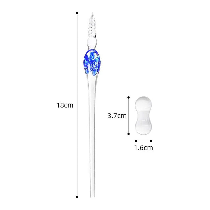 Milini Glass Dip Pen And Holder Set